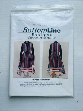 BottomLine Designs Shades Santa Fe Jackie Boroff Applique Sewing Pattern Adult
